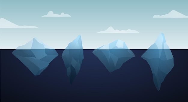 Iceberg Pack Illustration