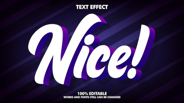 3D Editable Text Effects for Free Download