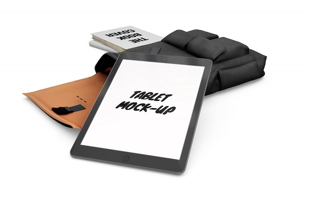 Tablet Mock-Up Isolated PSD Templates for Free Download