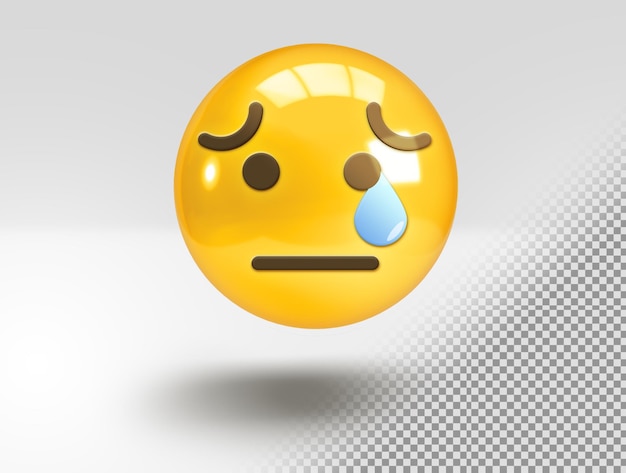 Realistic 3d Crying Emoji – Free Stock Photo Download