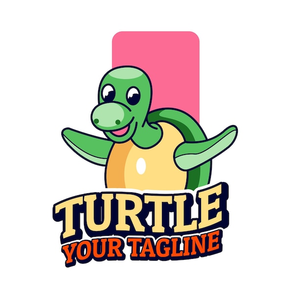 Turtle Cute Mascots logo illustration – Free Stock Photo Download