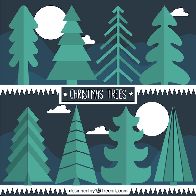 Kinds Christmas Trees Pack