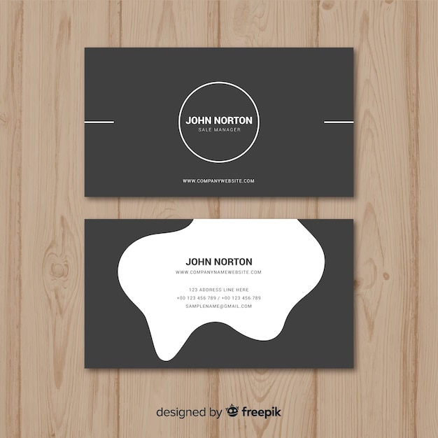 Abstract Business Card Template for Free Download