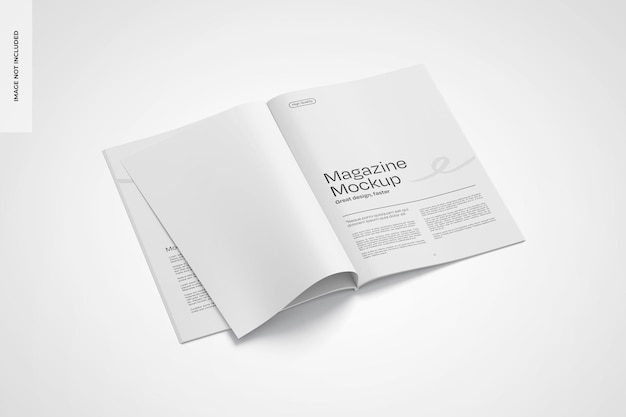 PSD Magazine Mockup Perspective