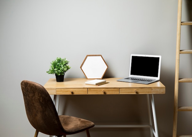 Desk with chair and ladder – Free Stock Photo for Download