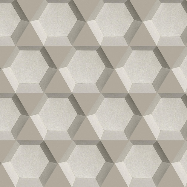 Vector Templates: Gray Hexagonal Paper Craft Patterned Background