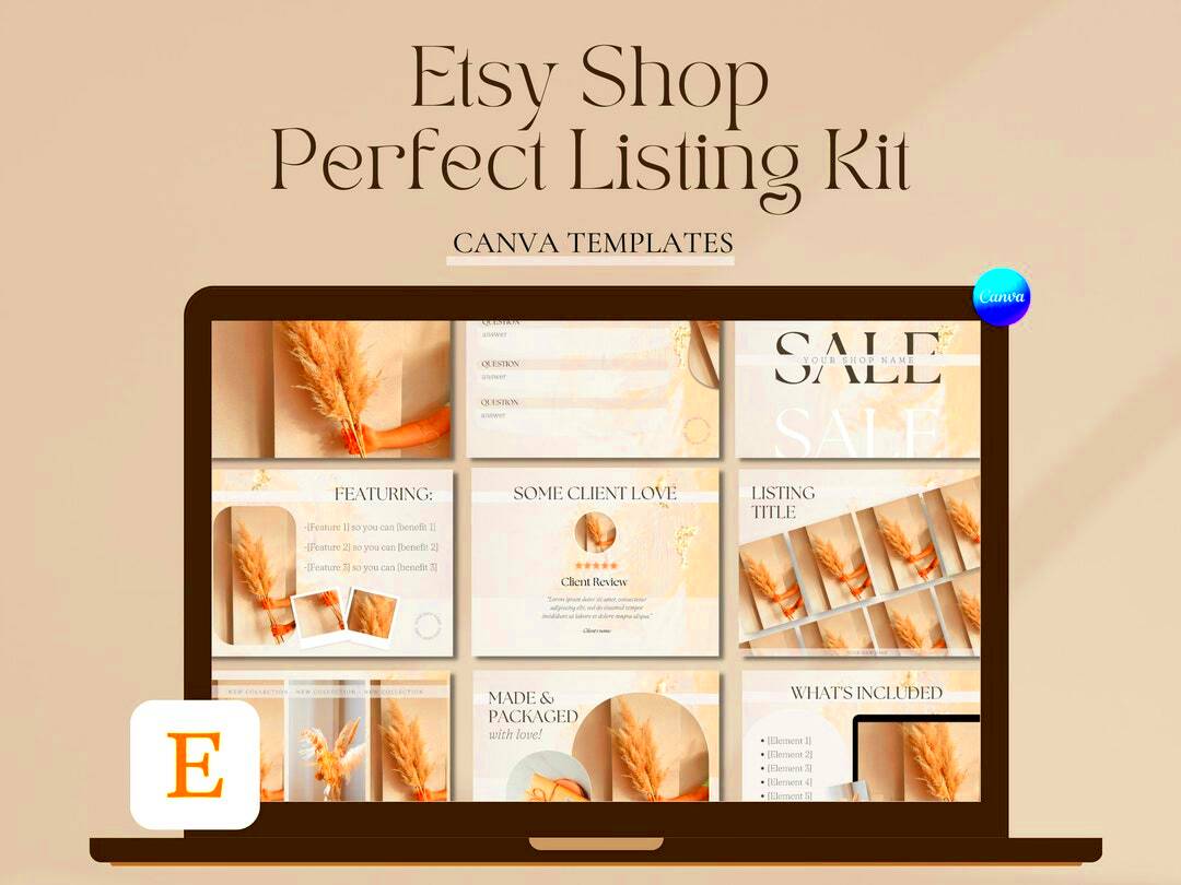 Etsy Listing Template Etsy Listing Mockup UPDATED to the NEW Etsy Ratio 