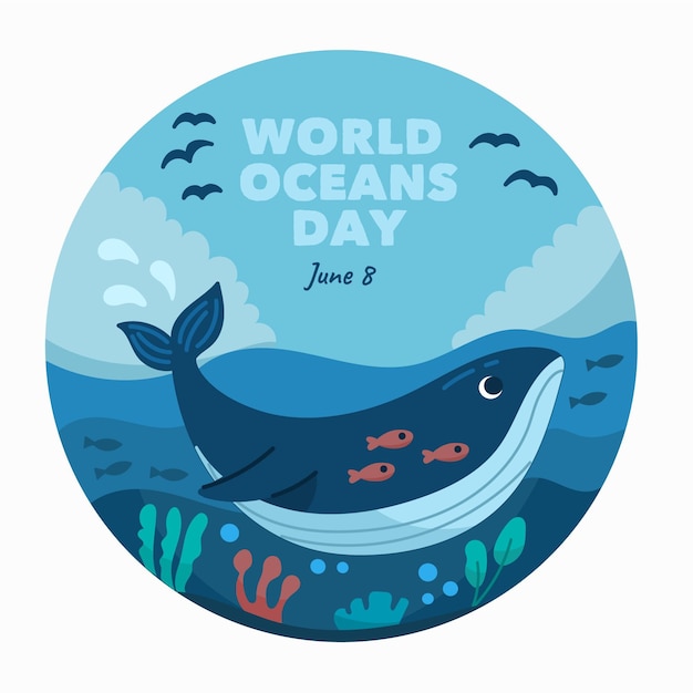 World Oceans Day Drawing Templates