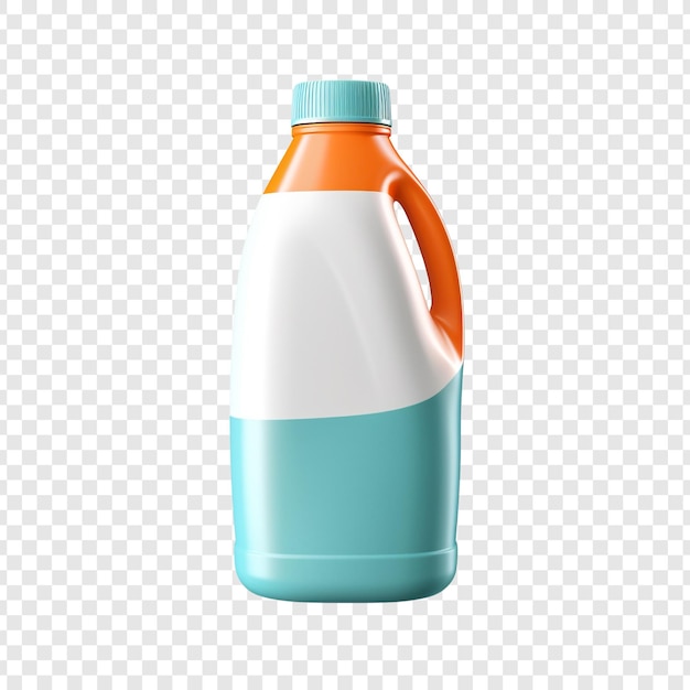 Laundry detergent bottle isolated on transparent background