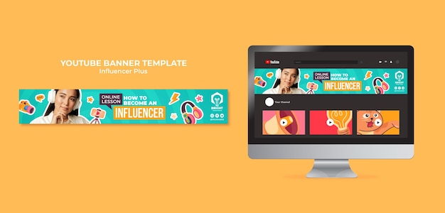 Flat Design Influencer Template