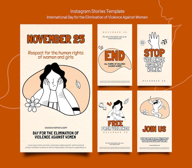 International Day for the Elimination of Violence Against Women Instagram Stories