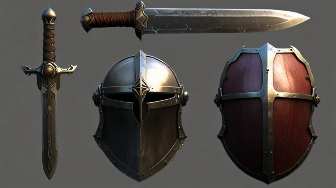 Create 3D Weapons Models, Cosplay Swords, Helmets, Shields, Game Assets, and Masks