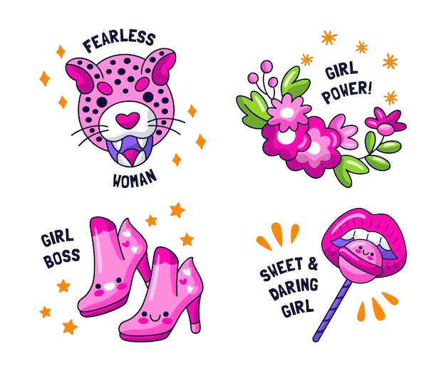 Girl Power Stickers Collection