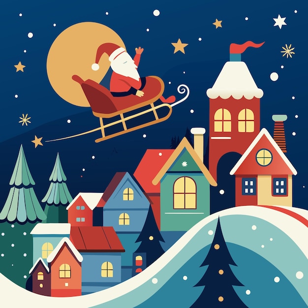 Christmas Vector Illustration Art Free Download