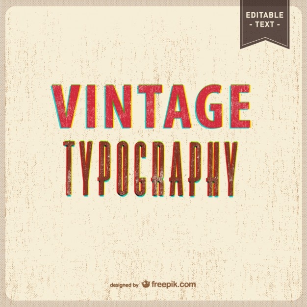 Vintage Typography Texture Background