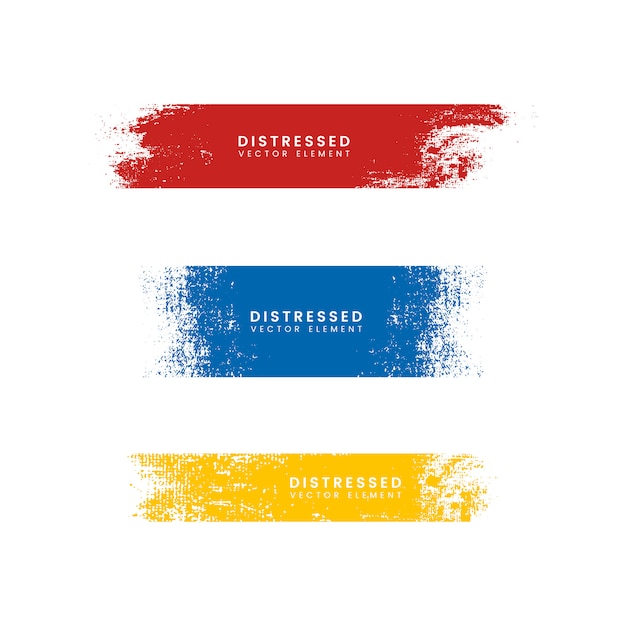 Colorful Distressed Banners