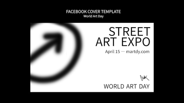 World Art Day Celebration Facebook Cover PSD Template – Free Download