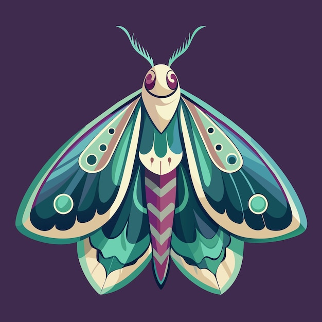 Moth Vector Graphics Illustration: EPS Source File Format for Lossless Scaling Icon Design