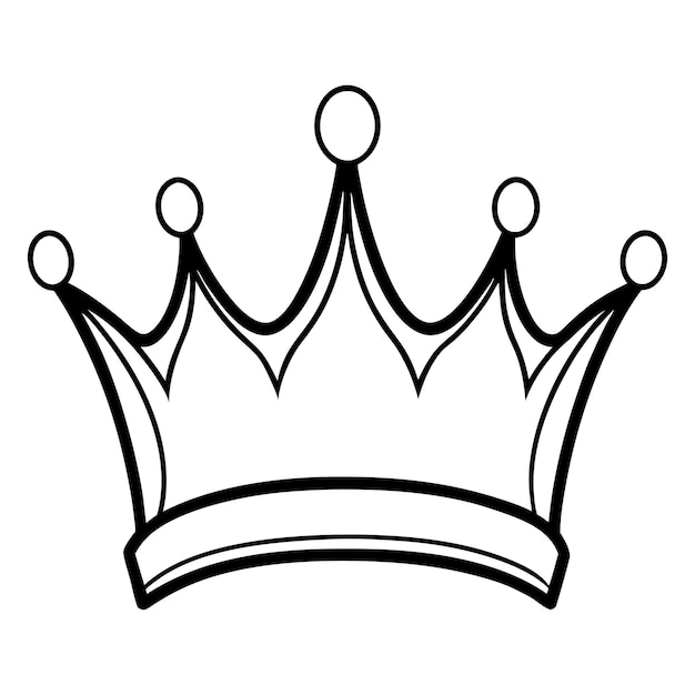 Hand Drawn Crown Silhouette: Free Stock Photo Collection for the King