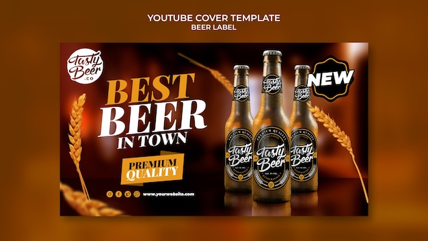 Beer Label Template Design