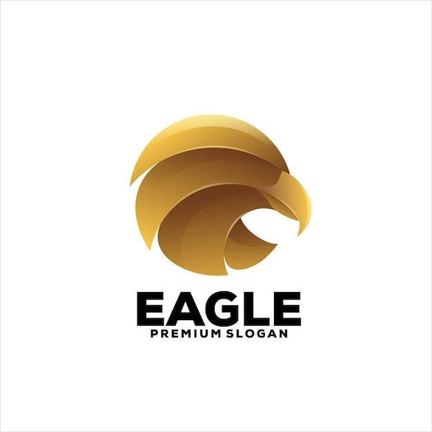 Eagle luxury gradient design logo abstract Templates