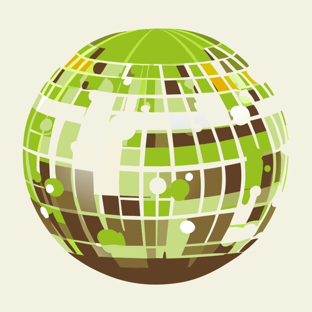 Disco Ball Vector Illustration Flat 2