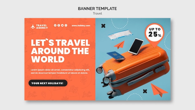 Travel Banner Design Template