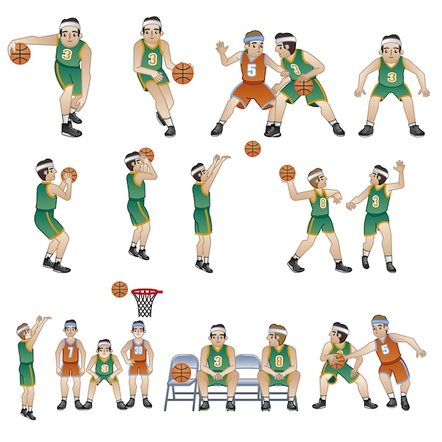 Basketball Players Characters Collection