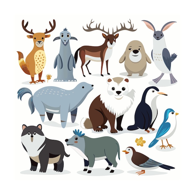 Realistic Animals Icon Set Illustration Free to Download