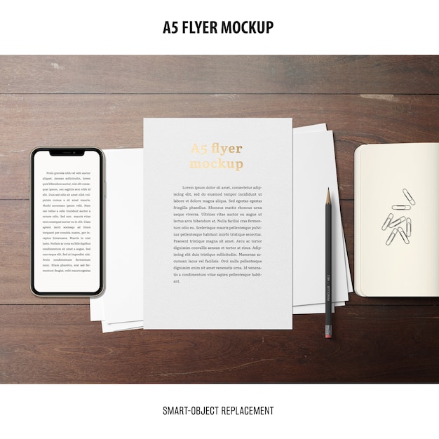 Desktop Flyer Mockup