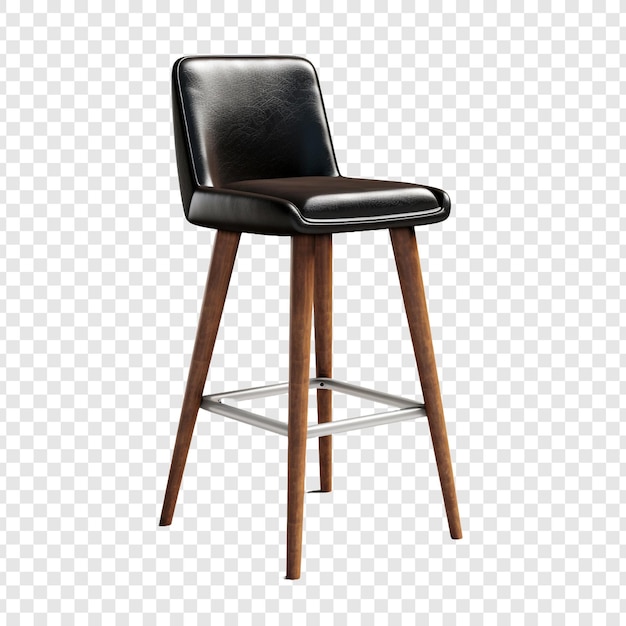 Barstool chair isolated on transparent background