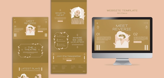 Art Deco Musical Web Template