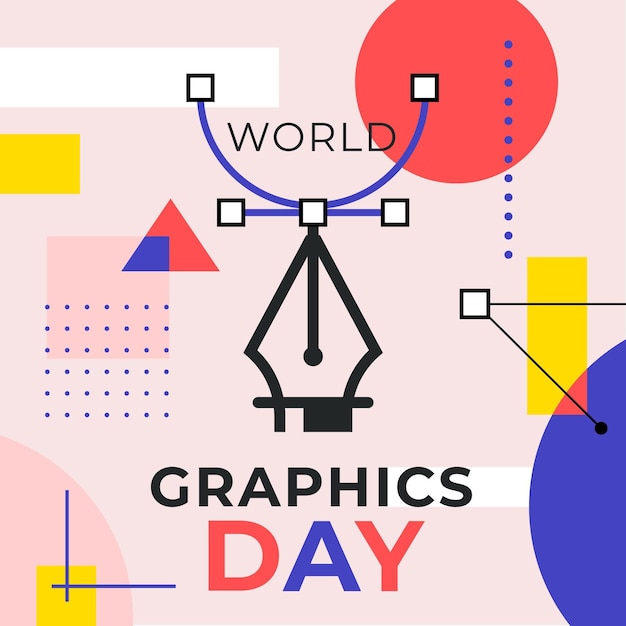 Flat World Graphics Day Illustration Vector Templates – Free Download