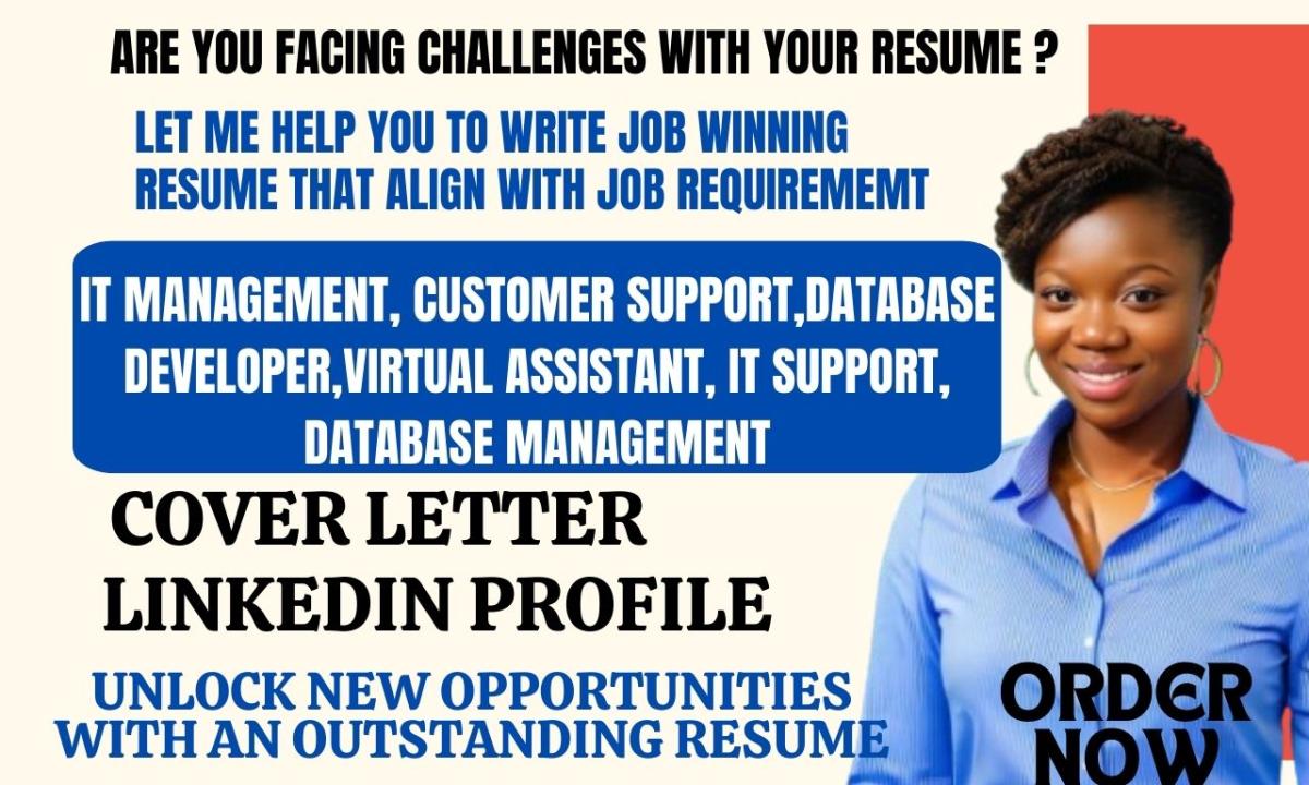 I will do expert IT resume for positions related to IT roles, IT management, IT support