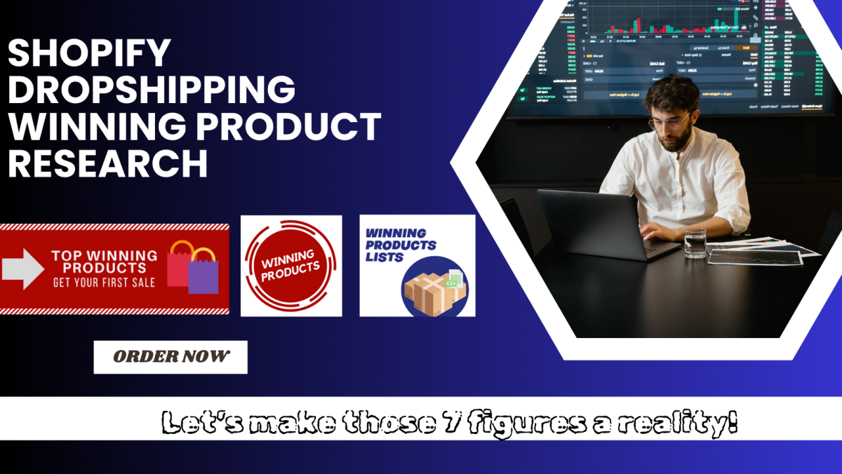 I will do Shopify dropshipping winning products research for your Shopify store