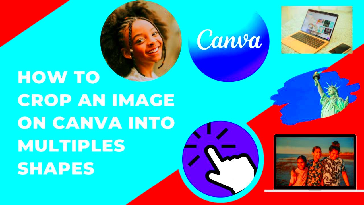 How to crop any image on canva into multiple shapes canva Tutorial 