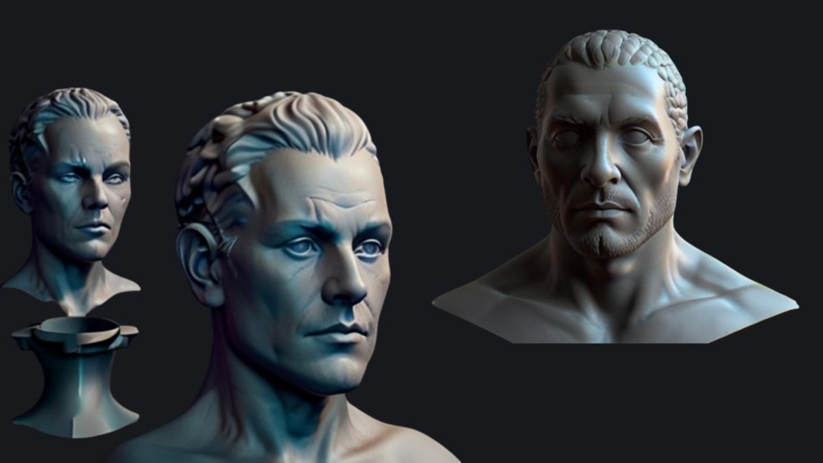 I Will Sculpt 3D Head Bust Model for Printing – STL Files Available