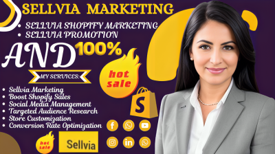 I Will Boost Shopify Store Sales with Sellvia Shopify Marketing and Promotion