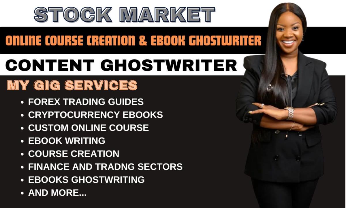 I Will Be Your eBook and Ghostwriter for Forex, Crypto, and Finance Content