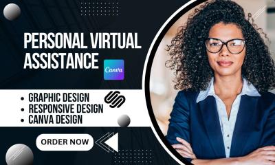 I Will Be Your Personal Virtual Assistant for Squarespace, Canva, and Graphic Design
