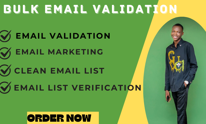 I Will Provide Bulk Email Validation, Verification, and List Cleaning Service