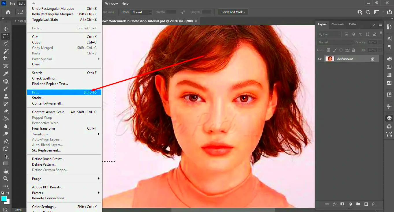 How to Remove Watermark in Photoshop Easy Steps