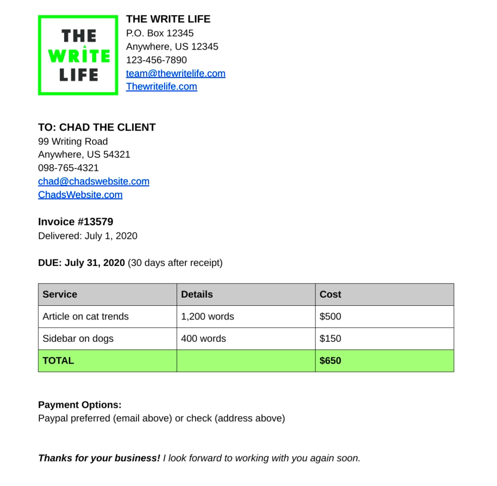 How to Make an Invoice Plus an Invoice Example