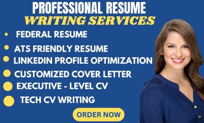 I Will Create Your Executive CV, ATS Resume, Cover Letter, Federal Resume, and LinkedIn Profile