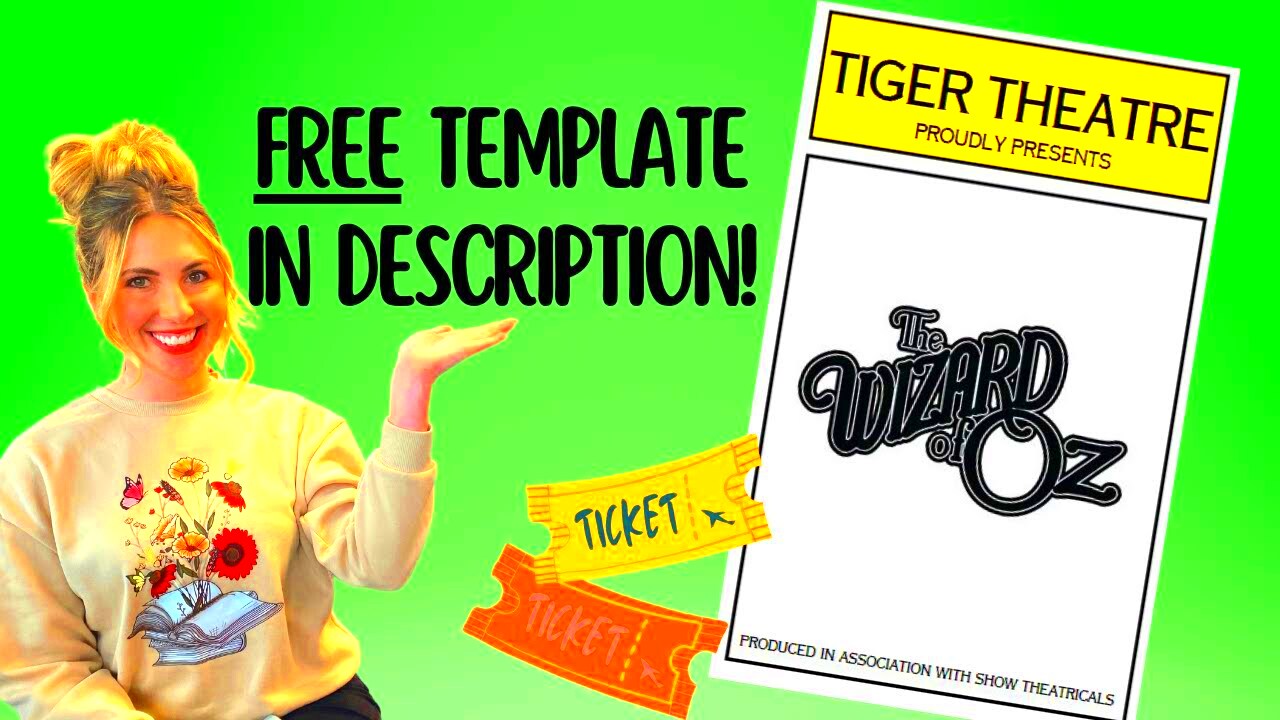 DIY PLAYBILL USING CANVA Free Playbill Template Fast and Easy YouTube