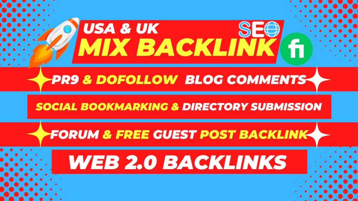 I Will Build High Authority USA UK Mix Anchor Text PR9 SEO Backlinks for Google Ranking