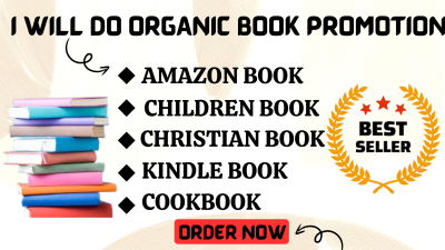 I Will Do Book Promotion for Christian Books, Cookbooks, and Amazon Kindle Marketing