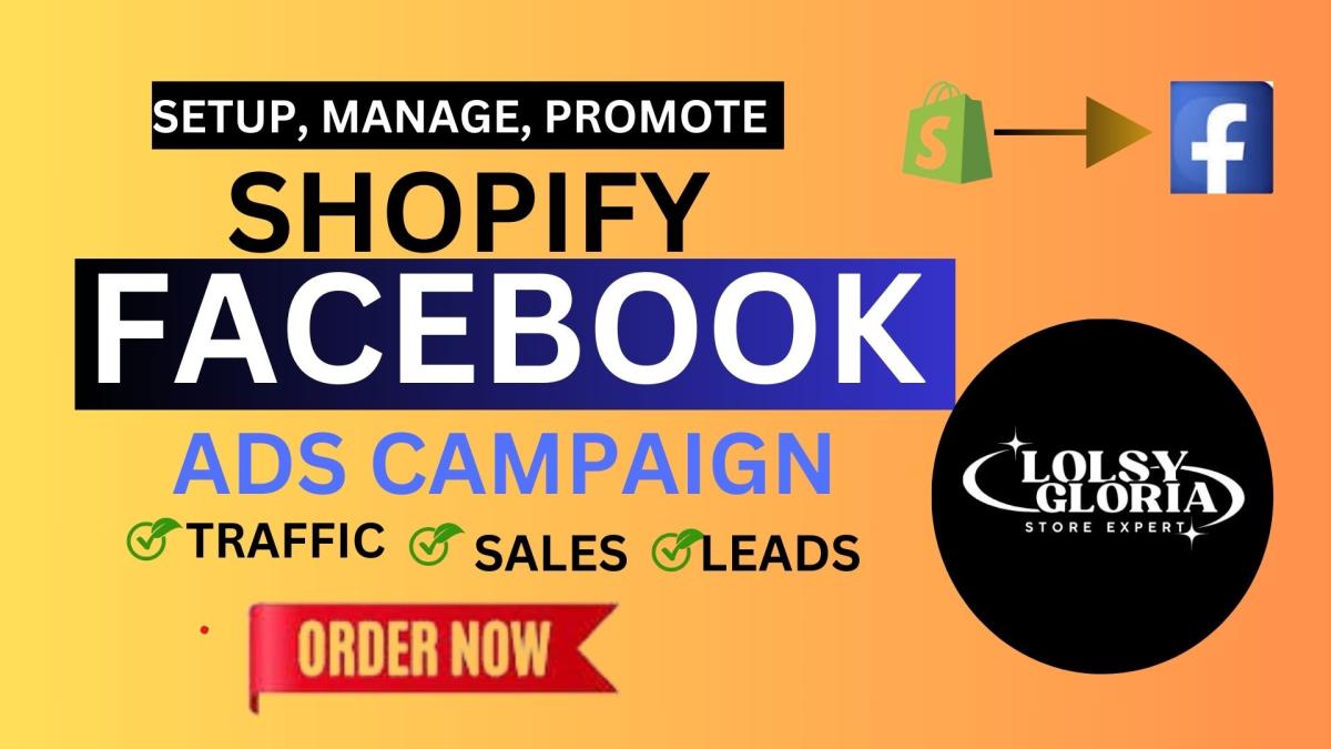 I Will Set Up Facebook Ads to Boost Your Shopify Sales