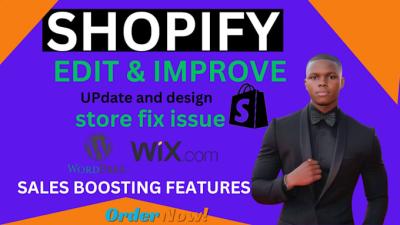 I Will Improve, Edit, Revamp, Clone, and Fix Shopify Themes