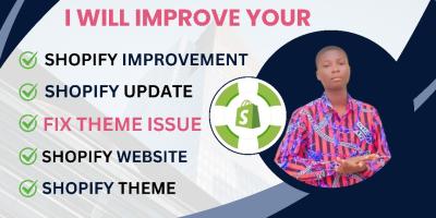 I Will Enhance Your Shopify Website Theme, Fix Issues, Edit Shopify SEO, and Update Shopify Fashion